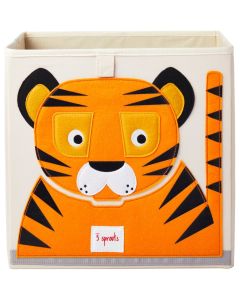3 Sprouts Fabric Storage Box - Tiger