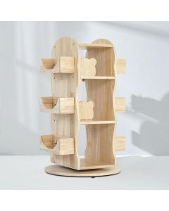 Bunny Tickles Revolving Solid Wood Bookcase