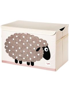 3 Sprouts Toy Chest - Beige Sheep