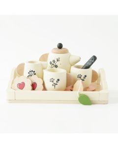 Le Toy Van Wooden Tea Set & Tray - 12 Pieces