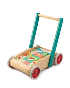 Tender Leaf Toys Wagon with Blocks