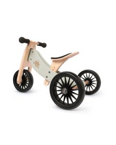 Kinderfeets Tiny Tot Plus 2-in-1 Trike Balance Bike - Silver Sage