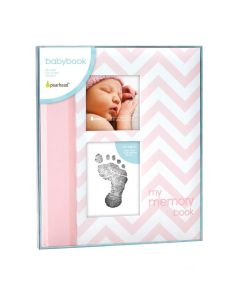 PEARHEAD Baby Book Chevron - Pink