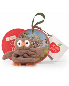 Apple Park Organic Luxury Owl Wrist Rattle