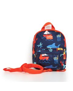 Penny Scallan Kids Small Backpack with Rein - Anchors Away