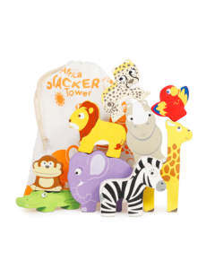 Le Toy Van Petilou Africa Stacking Tower & Bag