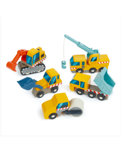 Tender Leaf Toys Wooden Construction Car Set