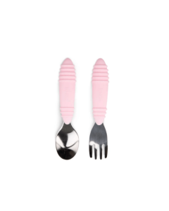 Bumkins Spoon and Fork - Pink