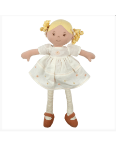 Bonikka Priscy Linen Doll with Blonde Hair