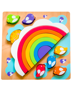 Kiddie Connect Large Sun and Rainbow Puzzle