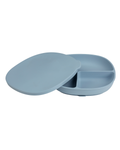 B.Box Silicone Suction Plate with Lid - Ocean