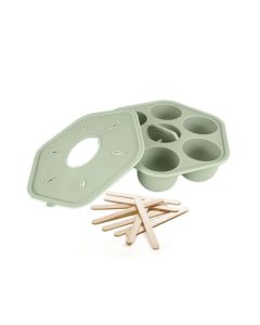 Cherub Baby Silicone Freezer Tray & Icy Pole Moulds - Sage