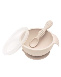 Bumkins Silicone First Feeding Set - Sand