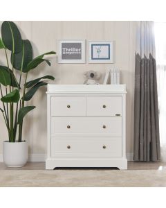 JOY BABY Comet 4 Drawer Chest of Draw with Change Table - White