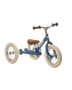 Trybike 2 in 1 Steel Balance Bike and Trike - Vintage Blue