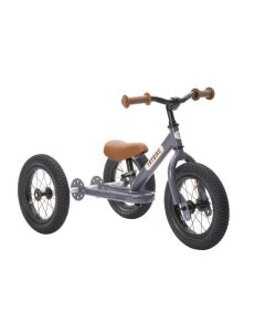 Trybike 2 in 1 Steel Balance Bike and Trike - Vintage Grey