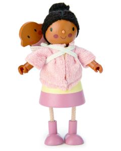 Tender Leaf Toys Miniature Mrs Forrester with Flexible Limbs & Her Baby