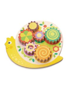 Tender Leaf Toys Snail Whirls Wooden Puzzle