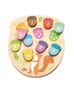 Tender Leaf Toys How Many Acorns Wooden Puzzle