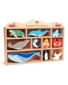 Tender Leaf Toys Display Shelf Set - Coastal Animals