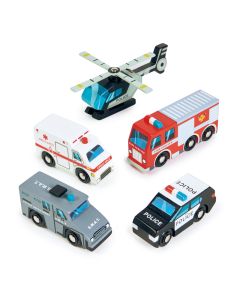 Tender Leaf Toys Wooden Emergency Vehicles