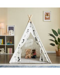 ALL 4 KIDS Ryan Canvas Kids Square Teepee Tent
