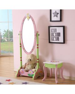 ALL 4 KIDS Olivia the Fairy Girls Wooden Standing Mirror