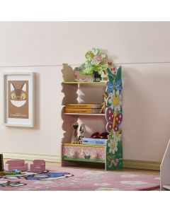 ALL 4 KIDS Olivia the Fairy Girls 3 Tier Flower Bookcase with Drawers