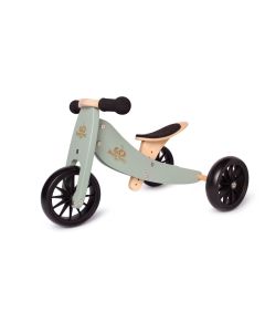 Kinderfeets Tiny Tot 2-in-1 Trike Balance Bike - Silver Sage