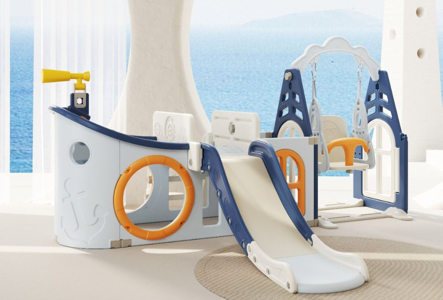 Hunter Pirate Ship Baby Slider Play Center | indoor slides australia